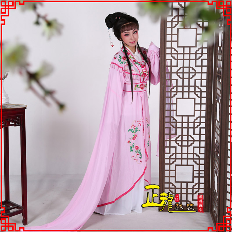 宜昌花旦黄梅戏服古装戏服水袖戏剧假云肩长披